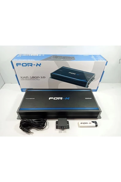 FOR-X- XAP-1800.1D-1OHMX1800W RMS-Bass Anfisi-Bass Kontrollü Mono Anfi