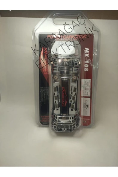 AUDİOMAX Power Capasıtor, 10 Farad Led Ekranlı Remoteli Power Kapasitör - 3