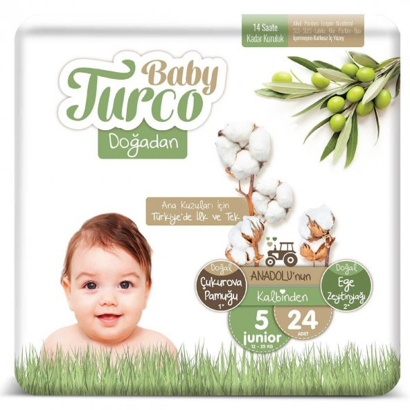 Baby Turco Doğadan 5 No 16-25 24lü