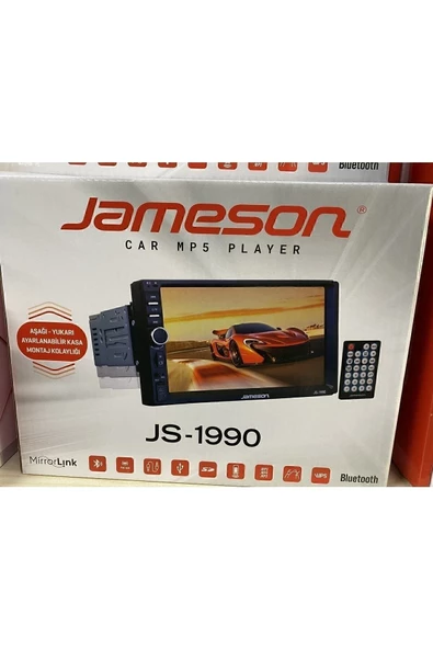 Jameson Js-1990- 7-inç Ince Kasa Ayarlanır Ekran Dabıl Teyp Uyumlu - 2