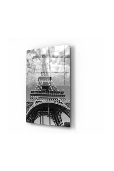 Eyfel Kulesi Dekoratif ve Modern Cam Tablo 2 50x70 Cm