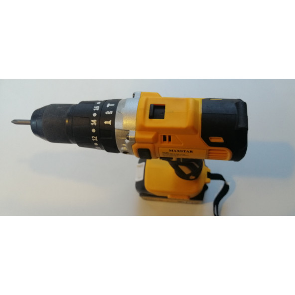 MAXSTAR 36V - 5Ah DARBELİ - ÇİFT BATARYALI ŞARJLI MATKAP - 2