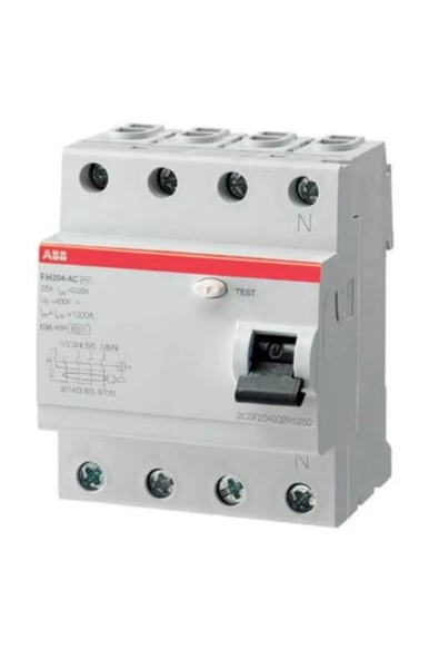 ABB - 2csf204003r3630 Fh204 Ac-63/0.3 Kaçak Akım Koruma Rölesi Ac 3x63a