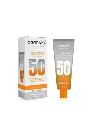 Dermokil Leke Karşıtı Güneş Koruyucu Yüz Kremi  50 ml