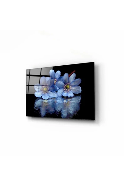 Çiçek Dekoratif ve Modern Cam Tablo