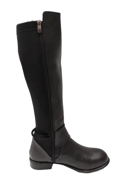 Gökdem 505 Deri Sıcak Astar Fermuarlı Kadın Çizme - 3