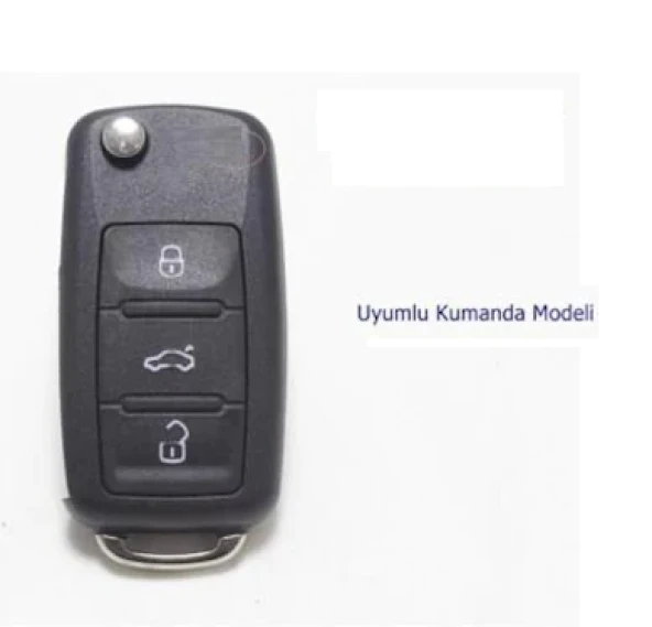 VW Jetta Golf Passat Polo Caddy Tiguan Silikon Anahtar Kılıfı - Resim 2