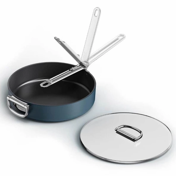 Joseph Joseph 45044 Space 28 cm Kapaklı Sote Tavası - 2