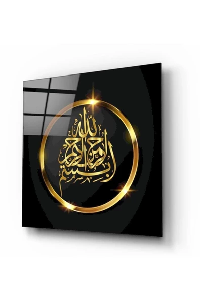 Besmele Dekoratif ve Modern Cam Tablo ürün görseli