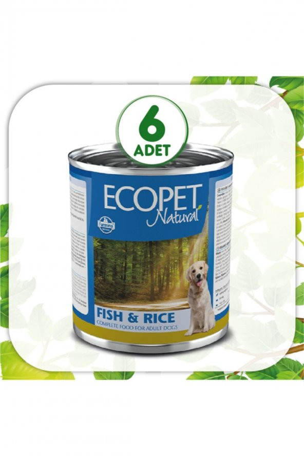 Ecopet Natural Fish&rıce 300gr- 6lı Kolı