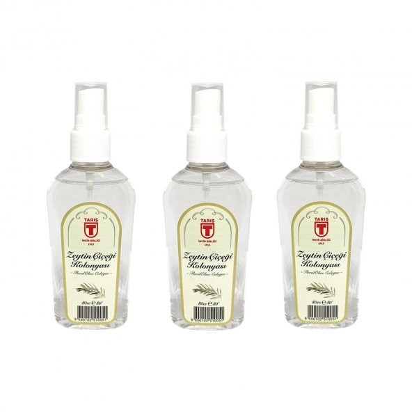 Tari̇ş Sprey Zeytin Çiçeği Kolonyası 80 ml - 3lü ürün görseli 1