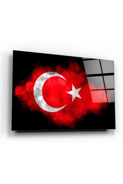 Bayrak Dekoratif ve Modern Cam Tablo ürün görseli 1