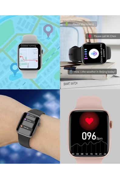 Samsung Galaxy A20 Uyumlu Watch 8 Pro 45mm Nfc Özellikli Bt Çağrı Destekli Akıllı Saat - 4