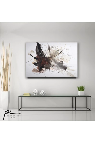 Soyut Desenler Dekoratif ve Modern Cam Tablo