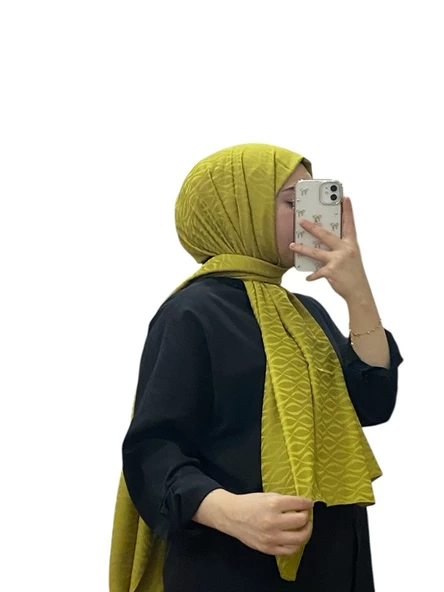 JAKARLI MİDYE DESENLİ ŞAL 1027