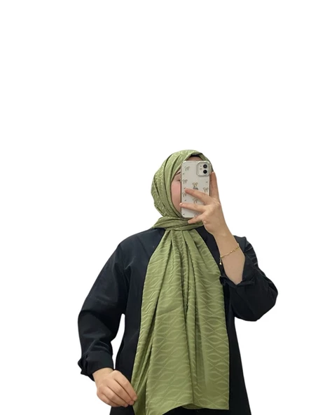 JAKARLI MİDYE DESENLİ ŞAL 1027 - 12