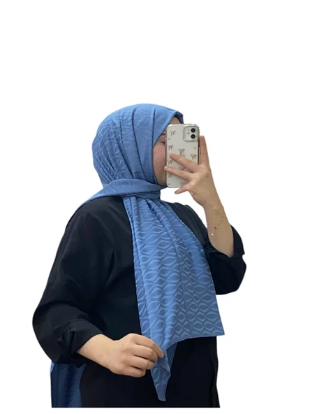 JAKARLI MİDYE DESENLİ ŞAL 1027 - 9