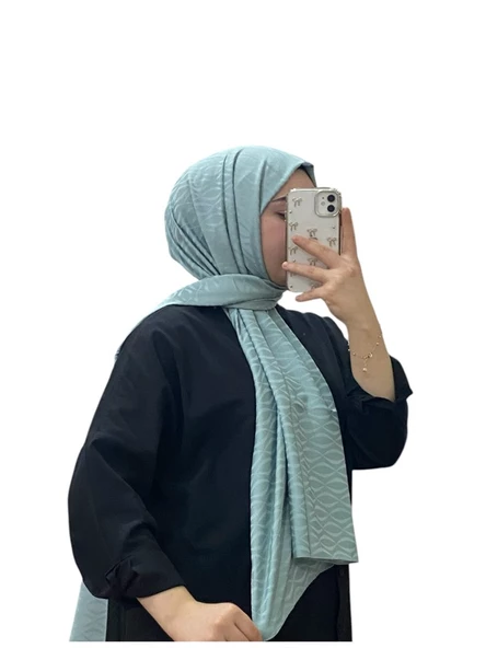 JAKARLI MİDYE DESENLİ ŞAL 1027 - 5