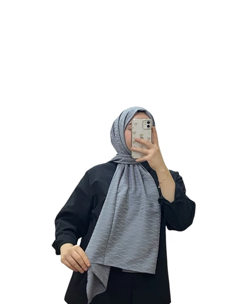 JAKARLI MİDYE DESENLİ ŞAL 1027 - 4