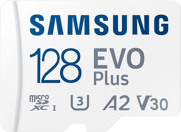 Evo Plus 128 GB SDXC U3 Sınıf 10 A2 130MB/s Mikro SD Bellek Kartı Adaptörlü 2021 Sürümü (MB-MC128KA/EU)