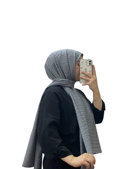 JAKARLI MİDYE DESENLİ ŞAL 1027 - 3