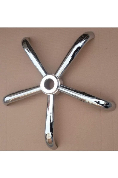 Kromaj Yönetici Ofis Çalışma Koltuğu Için Kromaj Yıldız Ayak Tekerlek Amortisör Yedek Parça - 3