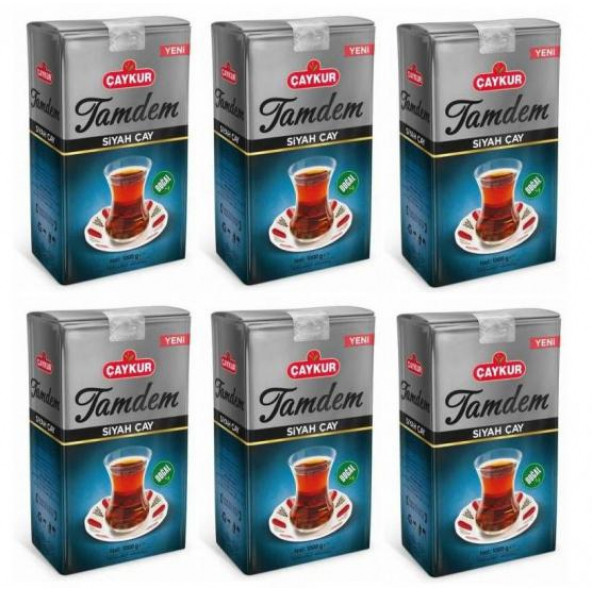 Çaykur Tamdem Bergamot Aromalı Siyah Dökme Çay 6 x 1 KG