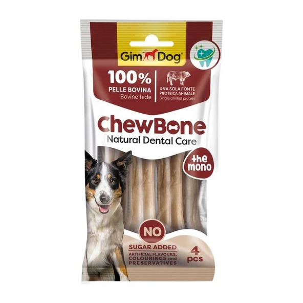 Gimdog Chew Bones Press Köpek Çiğneme Kemiği 4x80 Gr