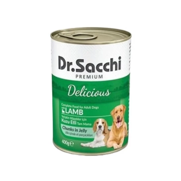 Dr. Sacchi Delicious Kuzu Etli Köpek Konservesi 400 gr