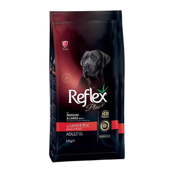 Reflex Plus Orta Ve Büyük Irk Kuzu Etli Yetişkin Köpek Maması 15 Kg