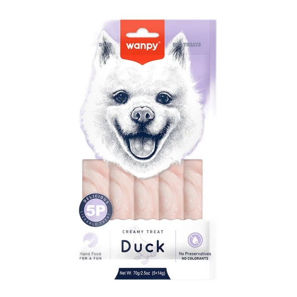 Wanpy Köpek Sıvı Ödül Maması Ördekli 5x14 Gr