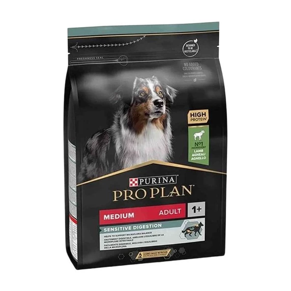 Proplan Orta Irk Sensitive Digestion Yetişkin Kuzu Etli Köpek Maması 3 Kg