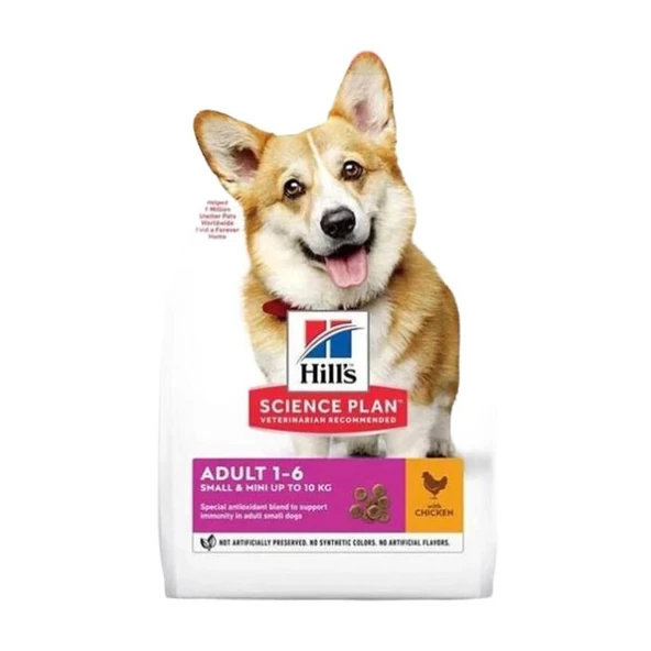 Hill's Small Mini Küçük Irk Tavuklu Yetişkin Köpek Maması 1.5 Kg