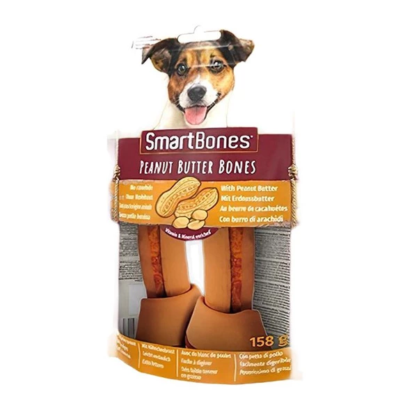 Smart Bones Smartbones Tavuk Etli ve Yerfıstıklı Medium Kemikler 2'li -158 gr