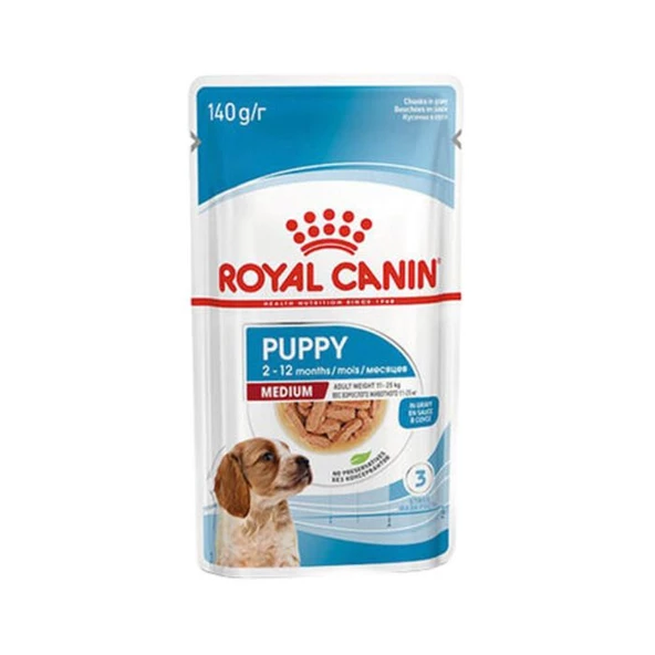 Royal Canin Medium Puppy Gravy Köpek Yaş Maması 140 Gr