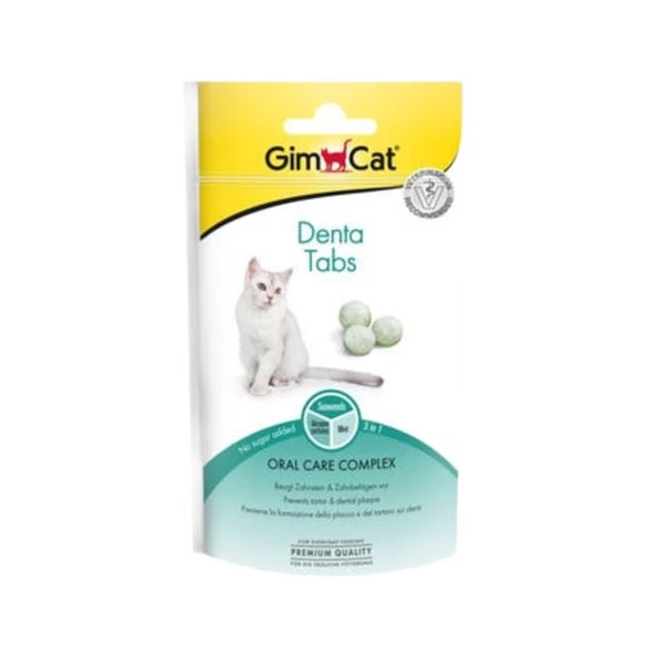 Gimcat Denta Ağız Ve Diş Sağlığı İçin Şekersiz Kedi Ödülü 40 Gr