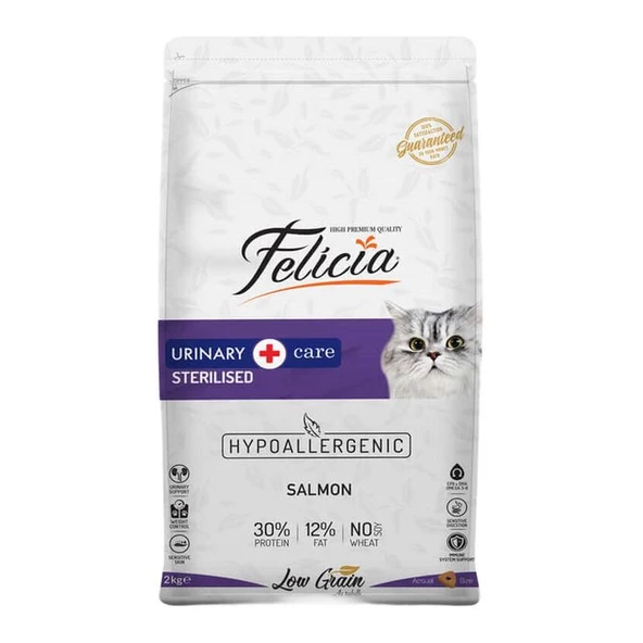 Felicia Az Tahıllı Sterilised Somonlu HypoAllergenic Kedi Maması 2 kg