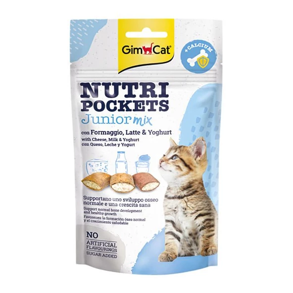 Gimcat Nutripockets Kedi Ödülü Junior Mix 60gr