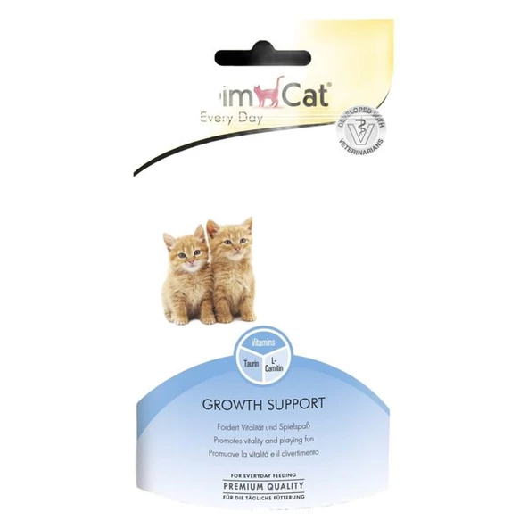 Gimcat GimCat Kitten Tabs Yavru Kediler için Taurinli Multivitamin Kedi Ödülü 40gr