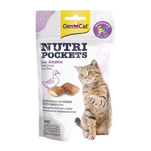 Gimcat Nutripockets Ördekli Kedi Ödülü 60gr