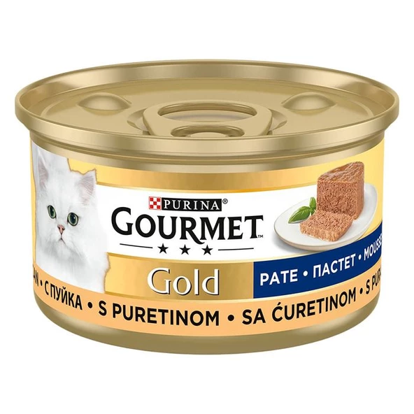 Gourmet Gold Mama Kıyılmış Hindi Etli Kedi Konservesi 85 Gr