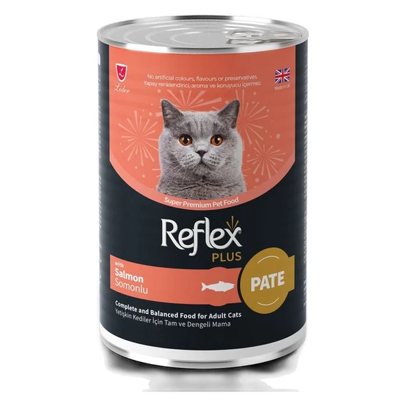 Reflex Plus Püre Somonlu Yetişkin Kedi Konservesi 395 Gr