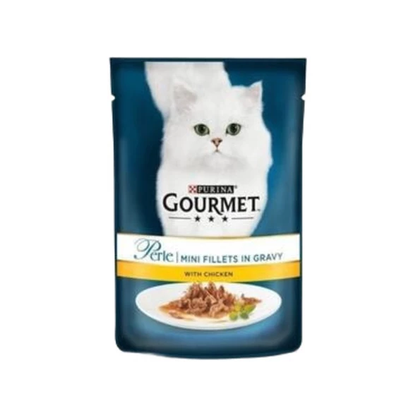 Purina Gourmet Gourmet Perle Izgara Tavuk Etli Yetişkin Kedi Pouch Yaş Mama 85 Gr