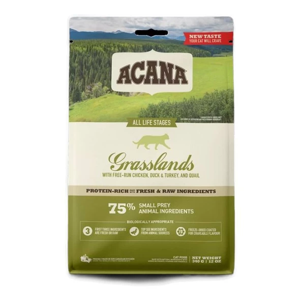 Acana Grasslands Kedi Maması Tüm Irk Ve Yaşam Evreleri İç 1,8 Kg