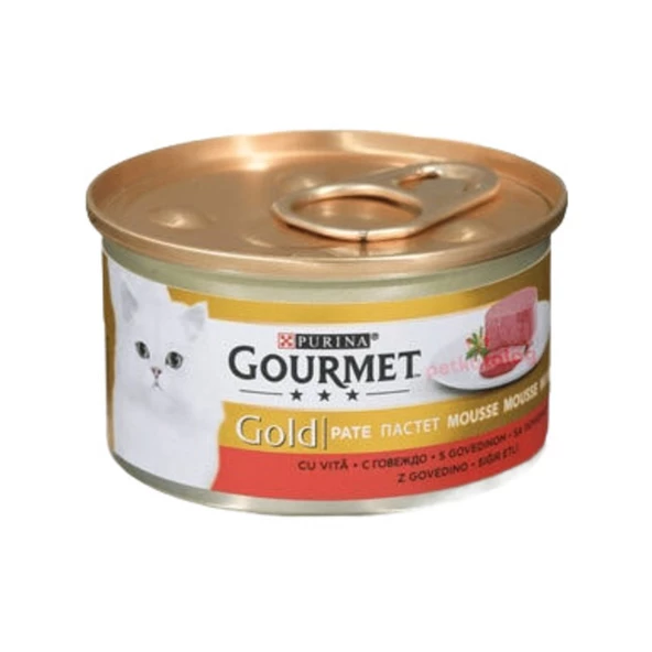 Gourmet Gold Mama Kıyılmış Sığır Etli Kedi Konservesi 85 Gr