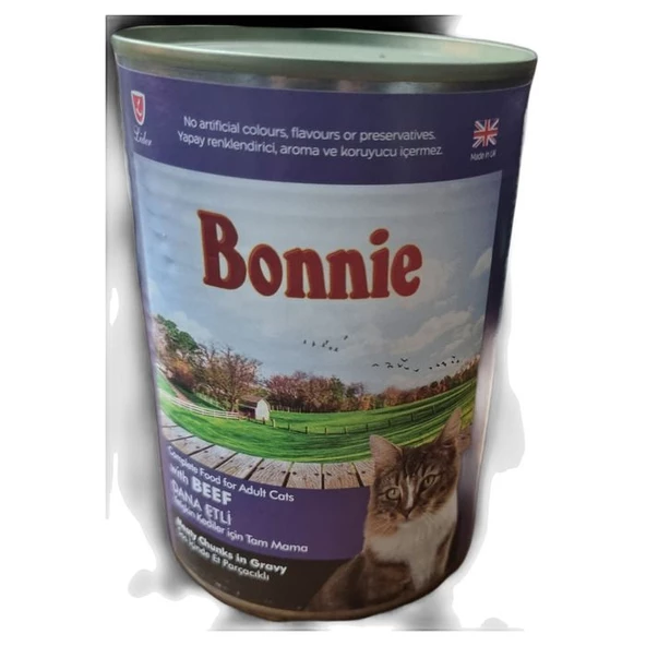 Bonnie Dana Etli Yetişkin Kedi Konservesi 400 Gr