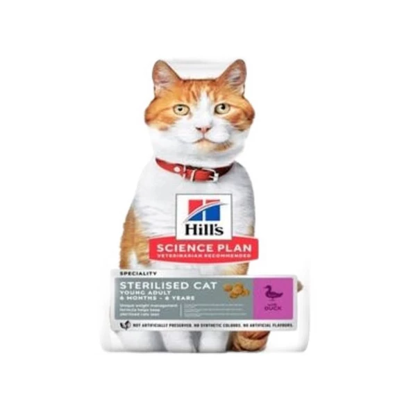 Hill's Science Plan Hill's Science Plan Genç Yetişkin Ördekli Kısır Kedi Maması 1,5 Kg