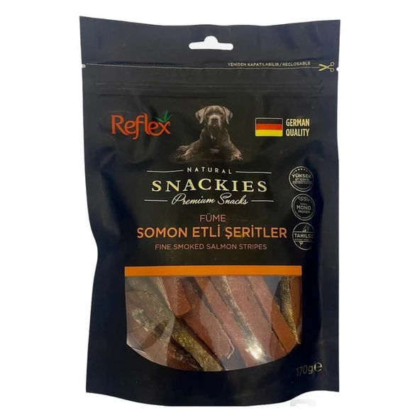 Reflex Natural Snackies Füme Somon Etli Şeritler 170 Gr