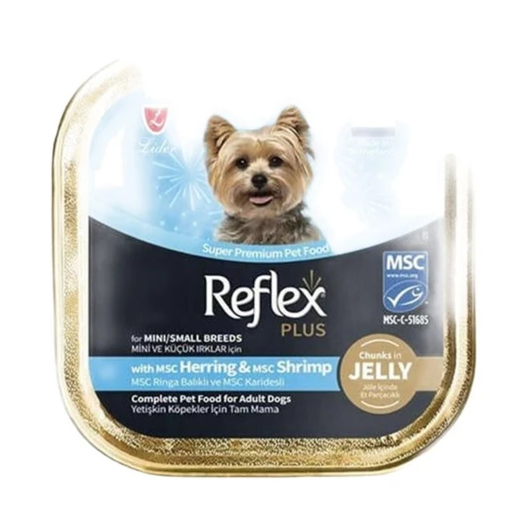 Reflex Plus Ringa Balığı Ve Karides Küçük Irk Yetişkin Köpek Konservesi 85 Gr