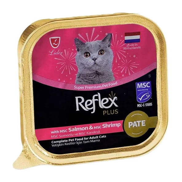 Reflex Plus Pate Somonlu Karidesli Kedi Konservesi 85 Gr